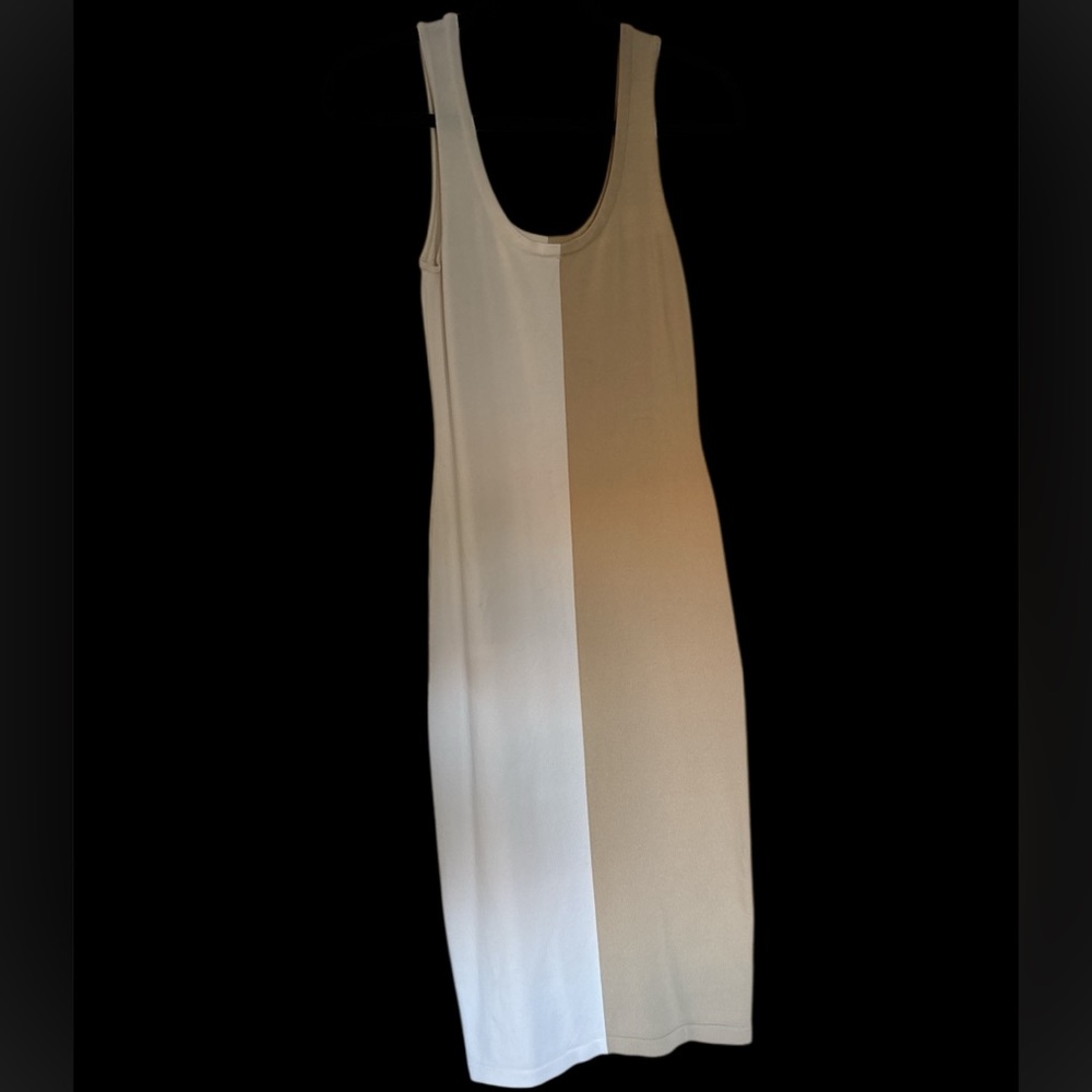 Torn Ronnie Kobo Two-Tone Sleeveless straight line bodycon maxi Dress size small